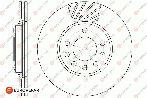 Тормозной диск Eurorepar. Артикул 1667859280