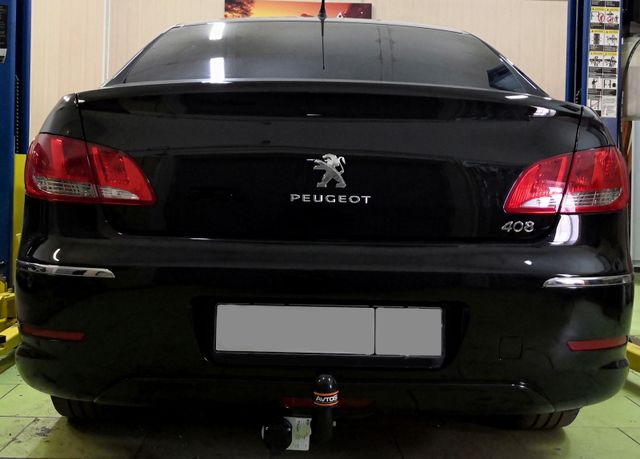 Фаркоп AvtoS для Peugeot 408 седан 2012-2026. Артикул PE 03
