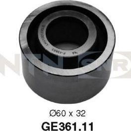Направляющий (ведущий) ролик ремня ГРМ NTN / SNR для Rover 600 1994-1999. Артикул GE361.11
