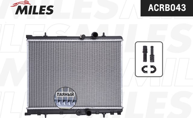 Радиатор охлаждения двигателя Miles (алюминий). Артикул ACRB043