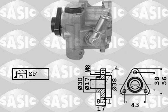 Насос ГУР Sasic для Audi A4 II (B6) 2000-2004. Артикул 7076048
