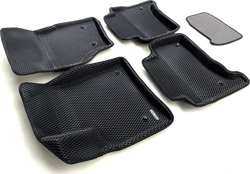 Коврики Euromat 3D EVA для салона Porsche Cayenne I 2002-2009. Артикул EM3DEVA-004100