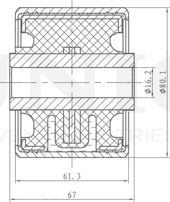 Сайлентблок рычага подвески (Unio). Артикул RMP-20289
