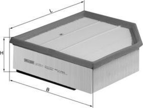 Воздушный фильтр Mahle-Knecht. Артикул LX 1289/1