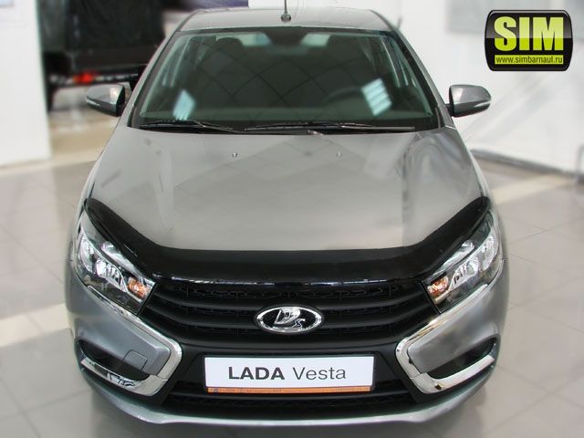 Дефлектор SIM для капота Lada Vesta 2015-2026. Артикул SVAZVE1512