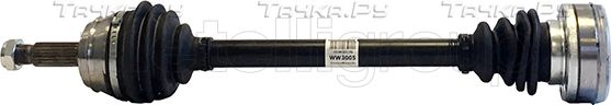 Полуось (привод в сборе, приводной вал) Metelli передняя левая для Volkswagen Polo III 1995-2001. Артикул 17-0121