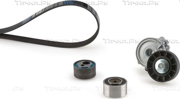 Приводной ремень поликлиновой с роликами (комплект) Gates Micro-V®. Артикул K036PK1470