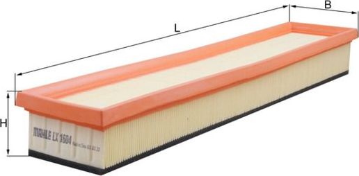 Воздушный фильтр Mahle для Jaguar X-Type I 2003-2009. Артикул LX 1604