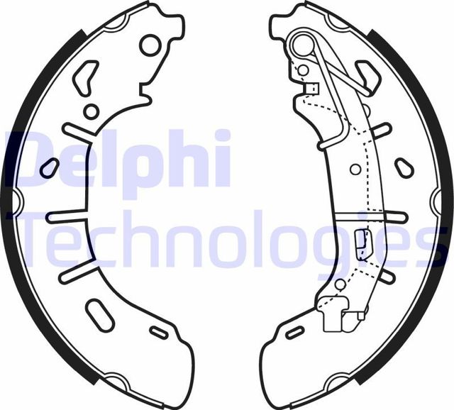 Тормозные колодки Delphi задние для Opel Combo D 2012-2017. Артикул LS2050