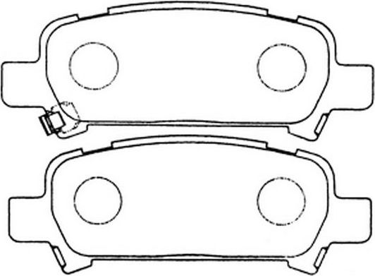 Тормозные колодки FIT задние для Subaru Forester I 1998-2002. Артикул FP0770