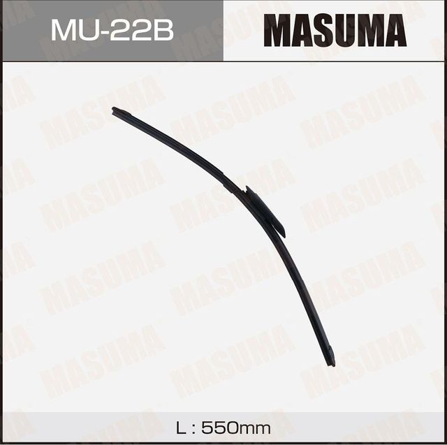 Дворник MASUMA 22 бескаркасный, AeroClip BMW (550мм) (1/50). Артикул MU22B