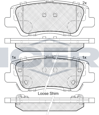 Тормозные колодки Icer. Артикул 182157