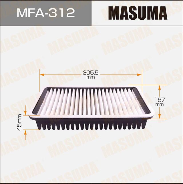 Воздушный фильтр Masuma. Артикул MFA-312