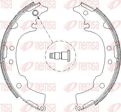 Тормозные колодки Remsa задние для Toyota Rush I 2006-2016. Артикул 4115.00