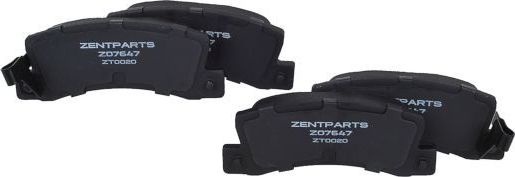 Тормозные колодки Zentparts. Артикул Z07647