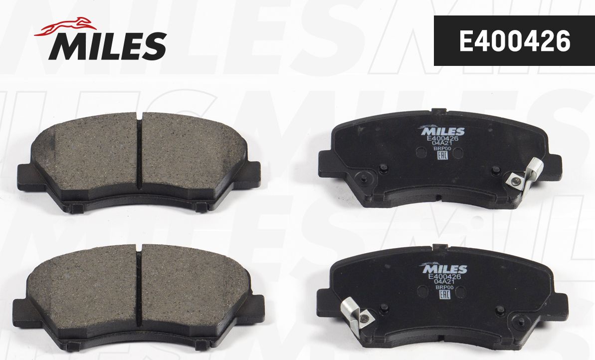 Тормозные колодки Miles (Low-Metallic). Артикул E400426