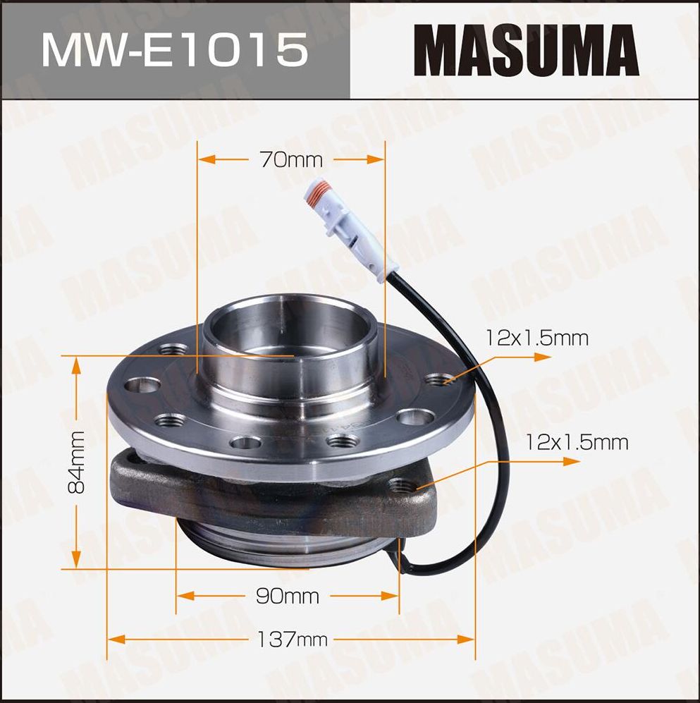 Ступичный подшипник (комплект) Masuma. Артикул MW-E1015