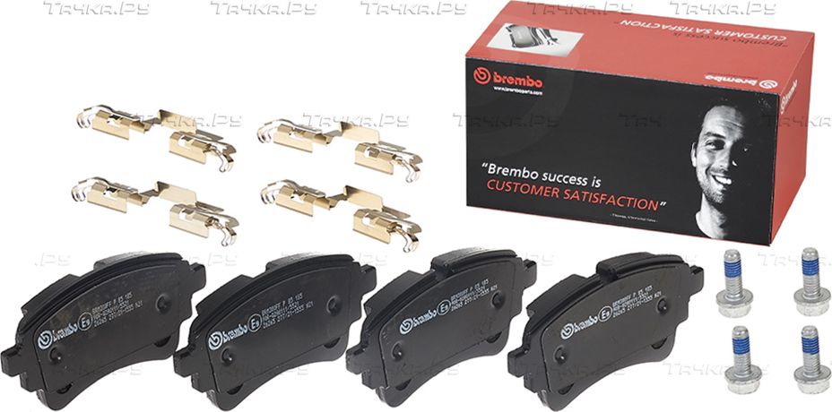 Тормозные колодки Brembo PRIME LINE задние для Audi A6 allroad IV (C8) 2019-2026. Артикул P 85 185