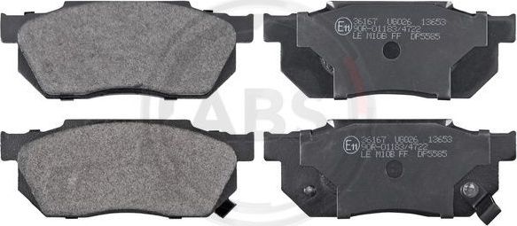 Тормозные колодки ABS. Артикул 36167