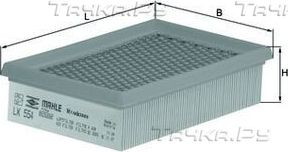 Воздушный фильтр Mahle. Артикул LX 554