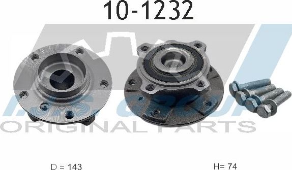 Ступичный подшипник (комплект) IJS Group. Артикул 10-1232