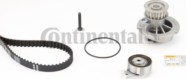 Помпа (водяной насос) с комплектом ремня ГРМ ContiTech для Opel Combo C 2001-2006. Артикул CT874WP1