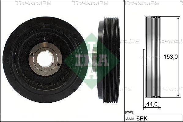 Шкив коленвала Ina для Fiat Ulysse I 1995-2000. Артикул 544 0042 10