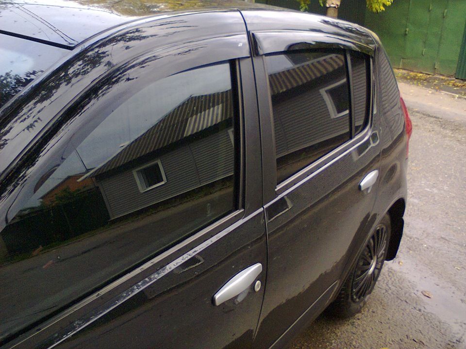 Дефлекторы Cobra Tuning для окон Renault Sandero I 2009-2014. Артикул R11309