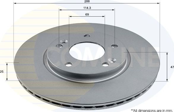 Тормозной диск Comline Comline. Артикул ADC2964V