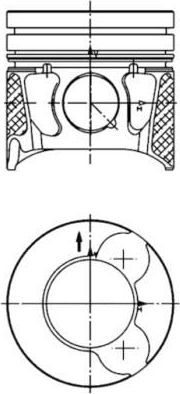 Поршневая група Kolbenschmidt для Volvo C70 II 2008-2009. Артикул 99700610