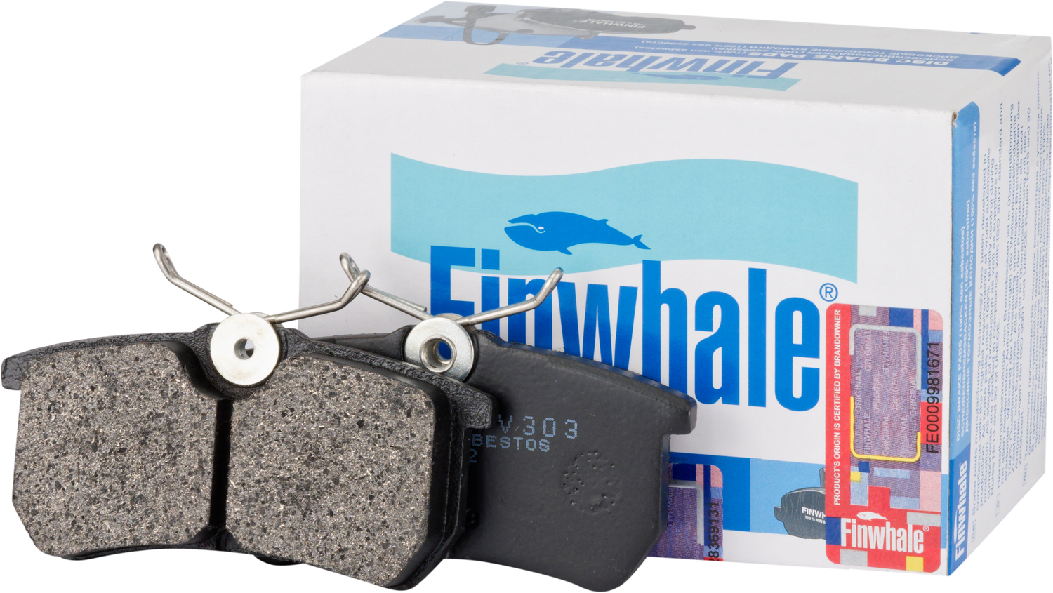 Тормозные колодки Finwhale. Артикул V303