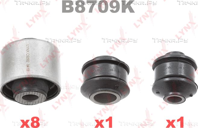 Сайлентблок заднего рычага подвески LYNXauto KIT. Артикул B8709K