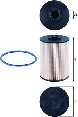 Топливный фильтр Mahle. Артикул KX 211D