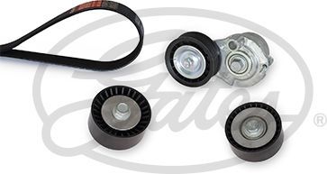 Приводной ремень поликлиновой с роликами (комплект) Gates Micro-V® UNIQUE FIT для Opel Antara I 2010-2015. Артикул K016PK2220XS