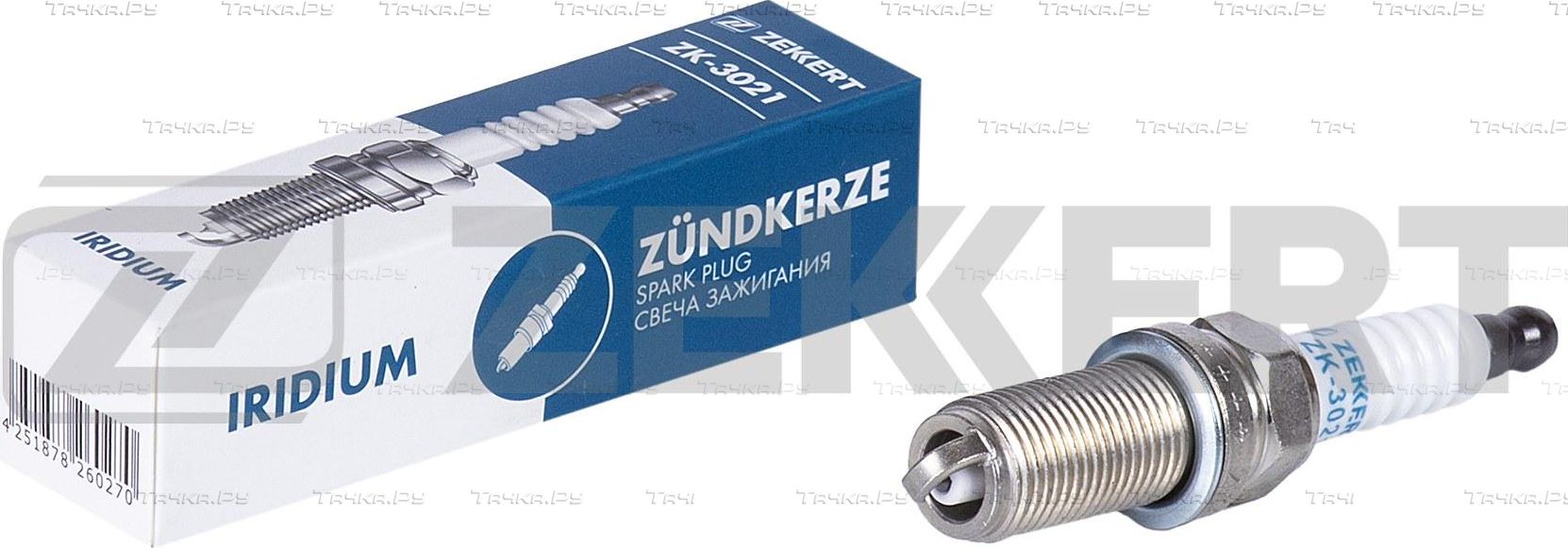 Свеча зажигания Zekkert для Renault Laguna II 2001-2007. Артикул ZK-3021