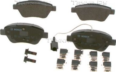 Тормозные колодки Bosch (Low-Metallic) передние для Fiat Panda II 2009-2010. Артикул 0 986 494 113