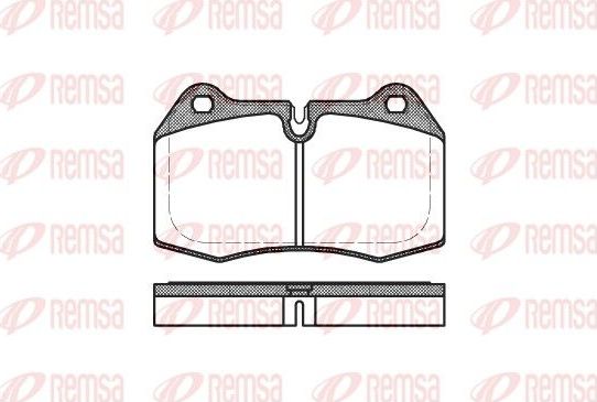 Тормозные колодки Remsa. Артикул 0441.00