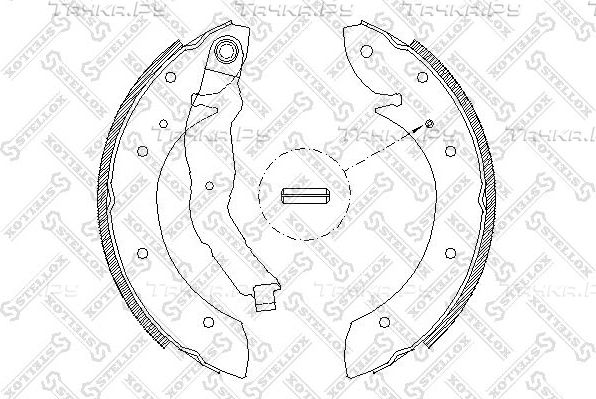 Тормозные колодки Stellox задние для Renault Espace III 1996-2002. Артикул 407 100-SX