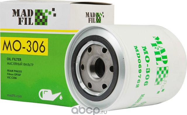 Масляный фильтр Hyundai Kia Mitsubishi (26300-42010) накруч. M26x1,5 Madfil Madfil. Артикул MO306