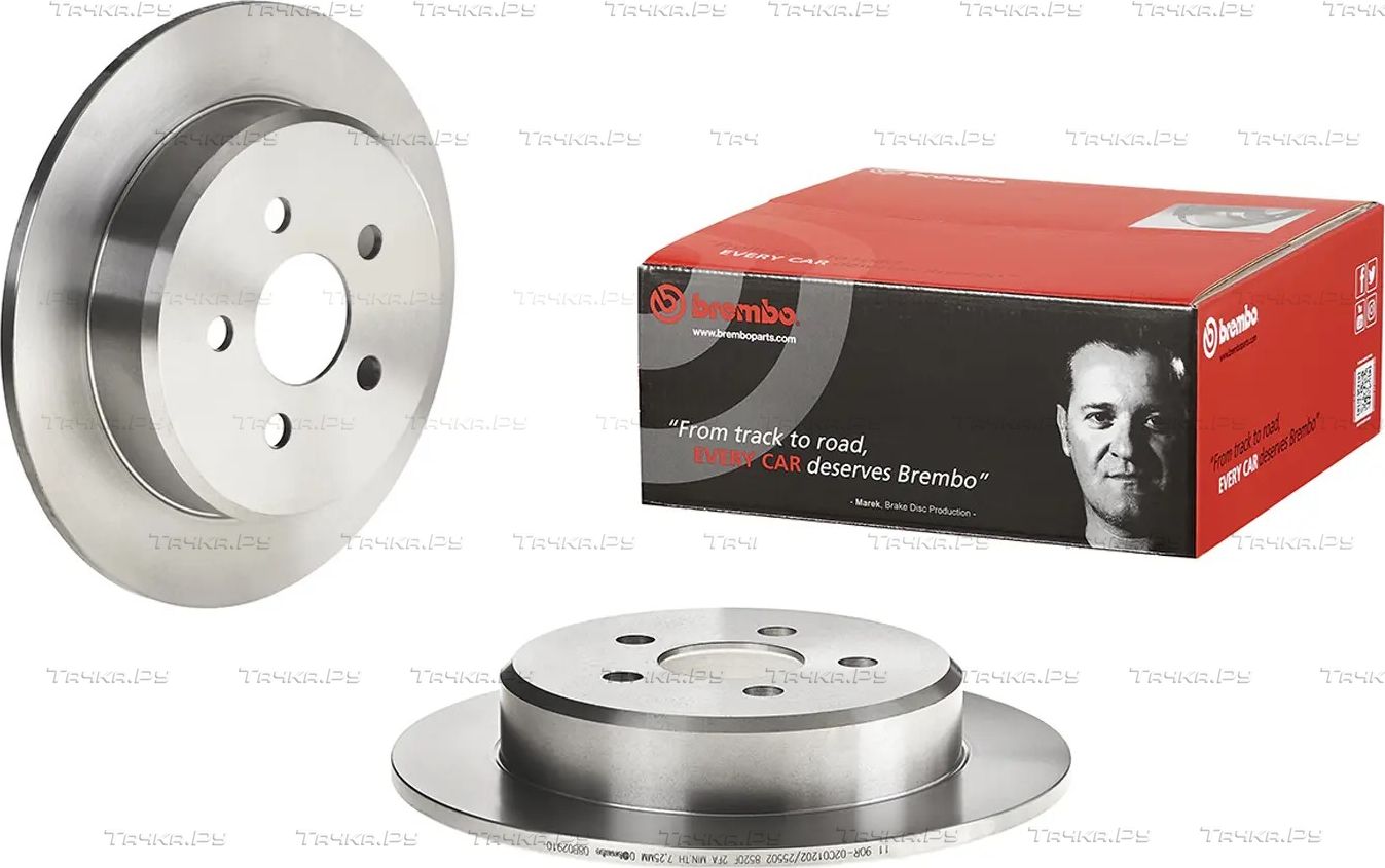 Тормозной диск Brembo PRIME LINE задний для Chrysler Neon I 1994-1999. Артикул 08.B029.10