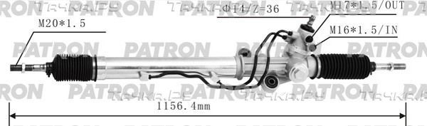 Рулевая рейка Patron для Toyota Land Cruiser 100 1998-2007. Артикул PSG3187