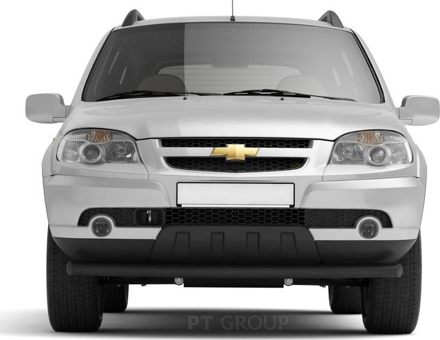Защита PT Group переднего бампера одинарная d=63 мм ИСКРА (ППК) Chevrolet Niva 2009-2020. Артикул LNV330203