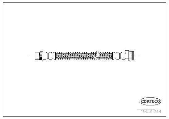 Тормозной шланг Corteco. Артикул 19031244