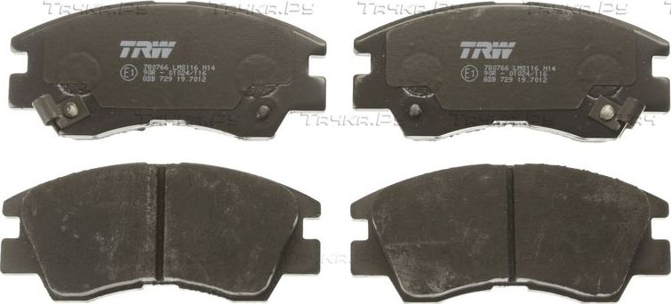 Тормозные колодки TRW COTEC передние для Mitsubishi L300 II 1986-2006. Артикул GDB729