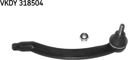 Наконечник рулевой тяги SKF. Артикул VKDY 318504