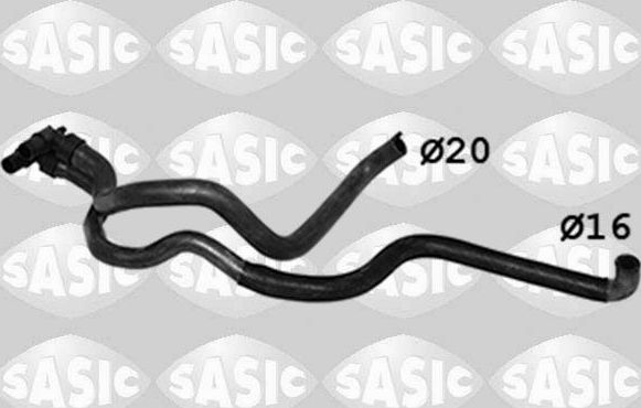 Патрубок системы охлаждения (радиатора) Sasic для Peugeot 306 1993-2002. Артикул 3400194