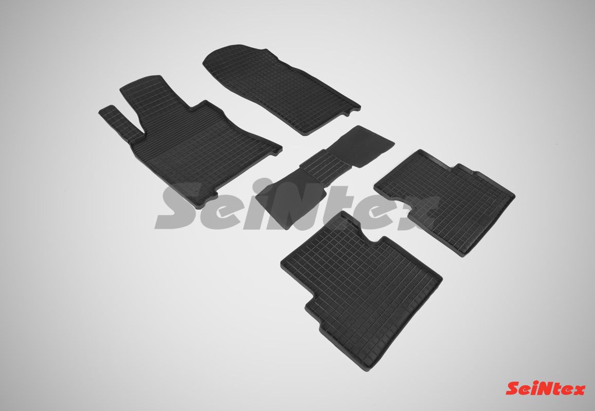 Коврики резиновые Seintex с узором сетка для салона Infiniti Q50 2013-2026. Артикул 87073