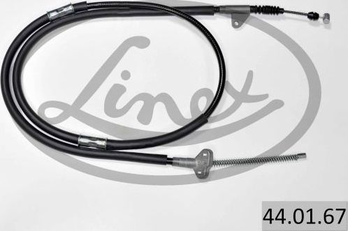 Трос ручника (тросик ручного тормоза) Linex левый для Toyota Avensis I 2000-2003. Артикул 44.01.67