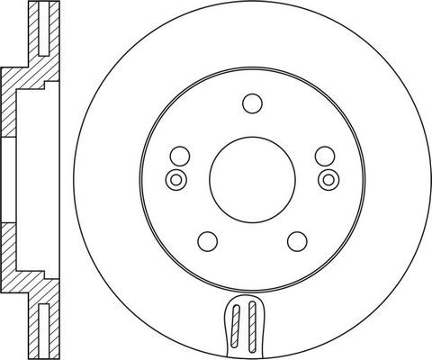 Тормозной диск NiBK передний для Kia Ceed III 2018-2026. Артикул RN2114