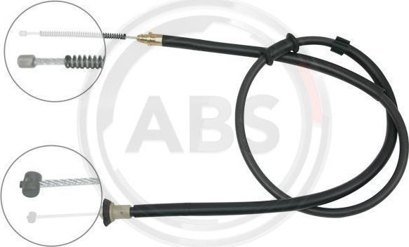 Трос ручника (тросик ручного тормоза) ABS задний левый для Fiat Panda II 2003-2012. Артикул K18217